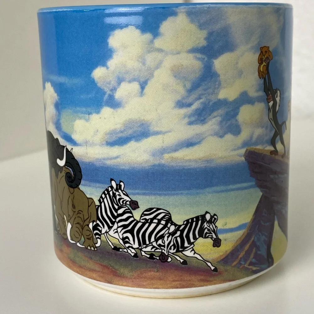 Disney Store Coffee Mug Lion King Simba Pride Rock